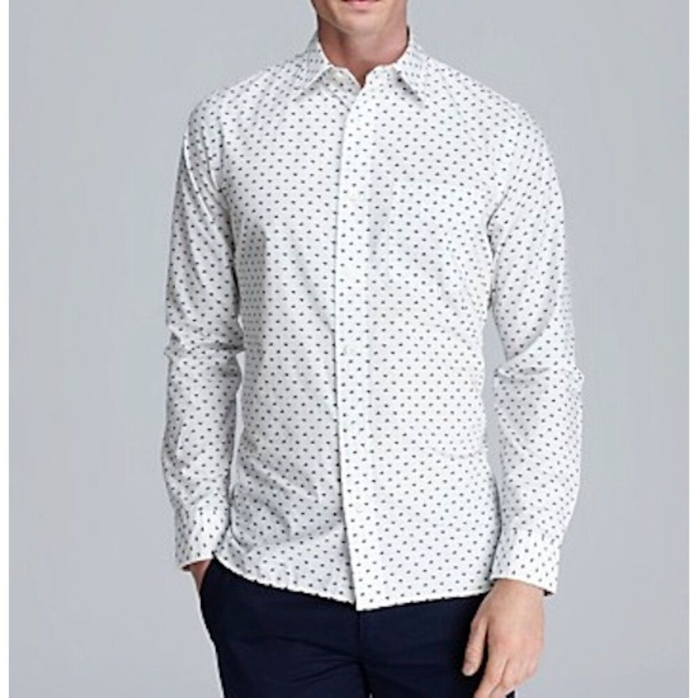 Jack Spade Tangram Bird Print Sport Shirt